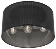 Lampadario a plafone LOFT SHADE 3xE27/60W/230V nero