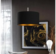 Eglo - Lampadario LED a cavo TUNJA 1xE27/60W/230V nero