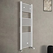 Termoarredo bagno scaldasalviette bianco L 45x120 interasse 40 cm