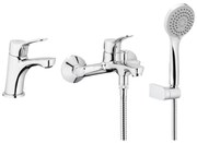 KFA Armatura 5241-003-00 - Set da bagno con rubinetto + rubinetto per lavabo MORRIS cromo lucido