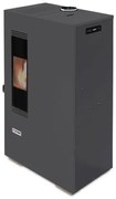 Stufa A Pellet Ad Aria 5 kW Mini King Slim 5 Antracite