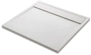 Piatto doccia SENSEA in resina Neo bianco L 100 x L 100 x H 3 cm opaco effetto pietra