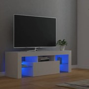 Mobile porta tv con luci led bianco 120x35x40 cm