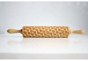 Rullo per pasta in legno goffrato Apples - Valek