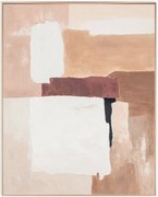 Quadro su tela dipinto a mano con cornice in legno Desert Echo