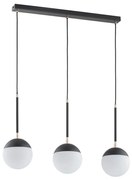 Lampadario a sospensione con filo VOLDA 3xE14/40W/230V nero