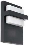 Applique LED moderno da esterno Culpina grigio IP44, luce bianco caldo 1100 lumen, EGLO