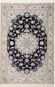 Nain Tappeto persiano 170x120 Blu (Iran) Annodato A Mano