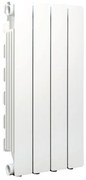 Radiatore acqua calda PRODIGE MODERN in alluminio, 4 elementi, interasse 600 mm, bianco