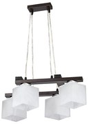 Jupiter 1099 - PO 4 p - Lampadario a sospensione POLA 4xE27/60W/230V wengé