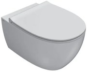 Ceramica Globo 4ALL Vaso Sospeso Antibatterico con Fissaggi senza sedile in ceramica Bianco Lucido