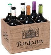 Portabottiglie in legno Bordeaux - Balvi