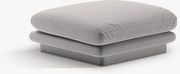 Pouf Torino in tessuto - L80 cm