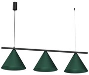 Lampada a sospensione con cavo CAPITAL 3xGX53/15W/230V verde