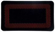 Tappeto asciugapasso floccato nero mis.69x49,5