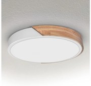 Brilagi - Plafoniera LED PILANA LED/24W/230V rovere/bianco Ø 30 cm