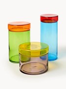 Set di 3 contenitori in vetro soffiato Multi