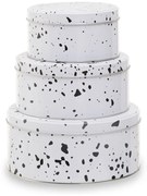 Barattoli per caramelle in metallo in set da 3 Speckled - Premier Housewares