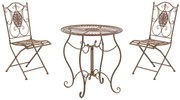 Set Da Giardino İn Ferro Aldeano / Antik Braun