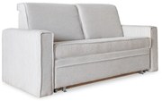Divano letto bianco 168 cm Lucky Lucy - Miuform
