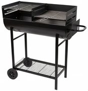 Barbecue a Carboni con Ruote Aktive Plastica Metallo smaltato 97 x 96 x 42 cm Nero