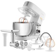 Sencor - Robot da cucina con ciotola in acciaio inox, 1000 W/230 V, bianco