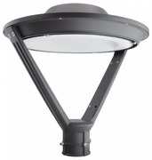 Lampione 50W OSRAM LED 130lm/w, No Flickering IP65 DIMMERABILE 0-10V Colore Bianco Caldo 3.000K