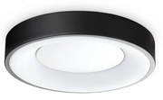 Plafoniera Contemporanea Planet Metallo Nero Led Integrato 17W 3000K Ip20