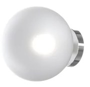 Applique Contemporanea Eclipse Metallo Cromo Vetro Bianco Fog 1 Luce G9