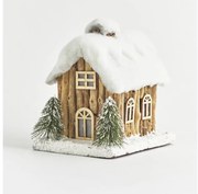 Decorazione natalizia LED da esterno 4xLED/2xAA IP44 casetta