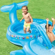 Trade Shop - Piscina Gonfiabile 3 Anelli ø132xh.28 Cm Con Animali Marini  Estate Bambini 59431