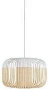 Forestier - Bamboo Lampada a Sospensione S Bianco Forestier