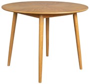 Tavolo da pranzo rotondo con piano in rovere ø 100 cm Fabio - White Label