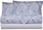 Completo letto matrimoniale gigli azzurro