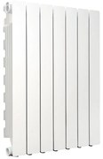 Radiatore acqua calda PRODIGE MODERN in alluminio 1 colonna, 7 elementi, interasse 700 mm, bianco