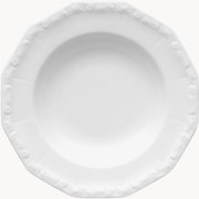 Piatto fondo in porcellana Maria White