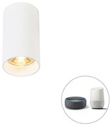 Faretto moderno bianco incl lampadina smart GU10 - TUBA