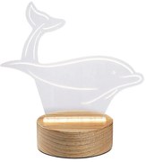 Rabalux 76002 - Lampada da tavolo LED per bambini AKALI LED/2W/5V 3000K dolphin faggio