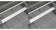 Scarico Doccia Lineare 2pz Design Bolle 1030x140mm Acciaio Inox /