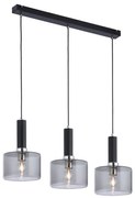 Jupiter 1860 - VA3 - Lampadario a sospensione con filo VANES 3xE27/60W/230V argento/nero