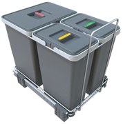 Bidone in plastica per rifiuti differenziati/incasso 28 l Ecofil - Elletipi