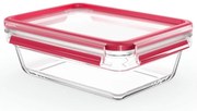 Tefal - Contenitore per alimenti 1,3 l MSEAL GLASS rosso/vetro