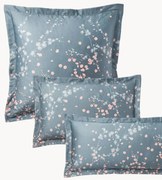 Federa in raso di cotone con stampa floreale Sakura