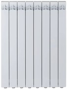 Radiatore acqua calda PRODIGE . in alluminio, 8 elementi, interasse 800 mm, bianco ral 9010