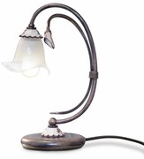 Lumetto Classico Vicenza Metallo E Ceramica Nero Sfumato Rame 1 Luce E14