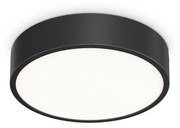 Plafoniera Contemporanea Ray Metallo Nero Led Integrato 13W 3000K Ip44