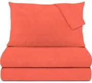 Completo letto matrimoniale melange corallo