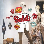 Saldi pop passaparola | Vetrofania