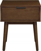 Comodino Cassina in noce - H53 cm