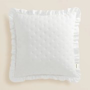 Federa romantica MOLLY in bianco brillante 45 x 45 cm | Larghezza: 45 cm | Lunghezza: 45 cm